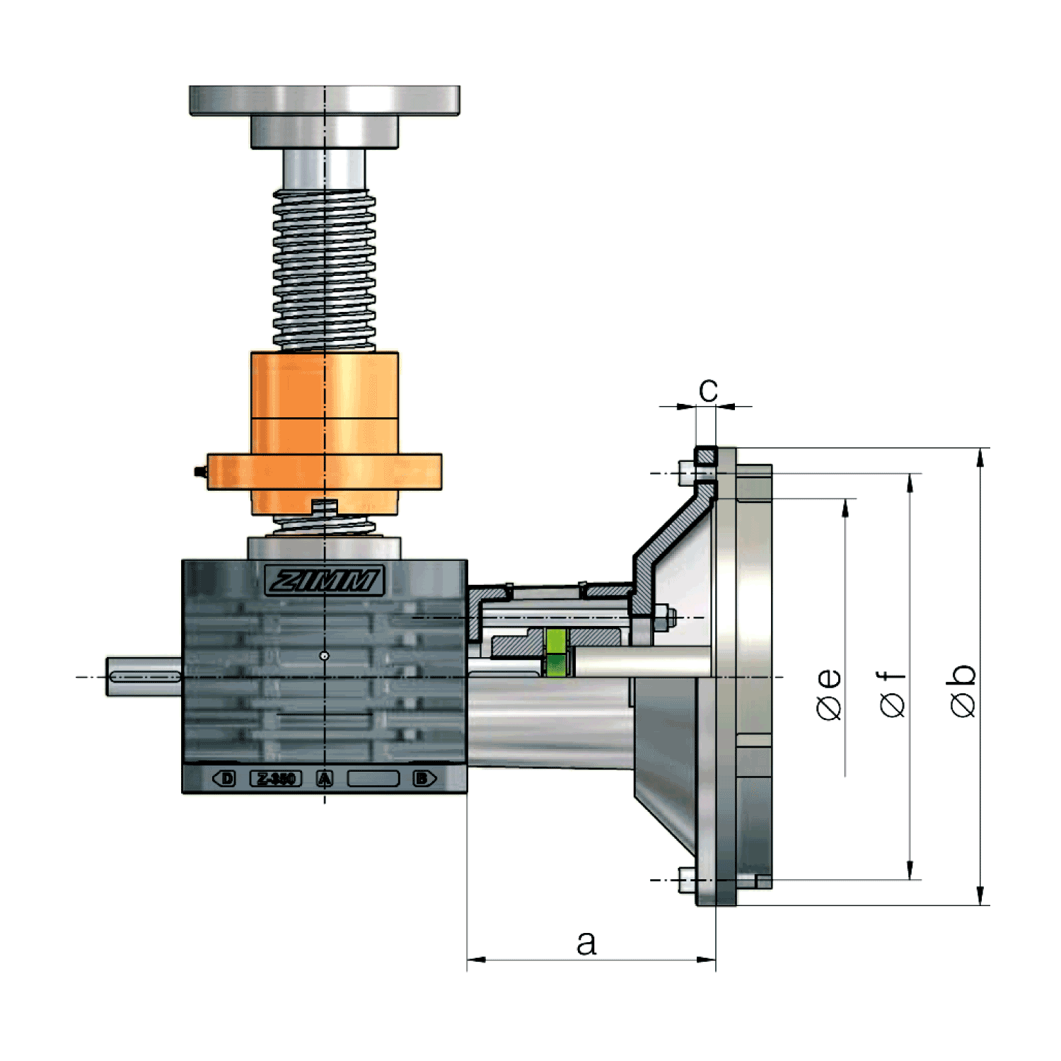 Motor flange 2,5 – 1000 kN